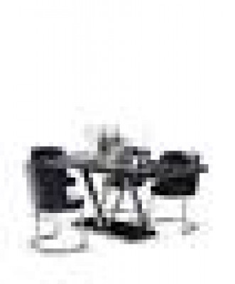Schwarze Stilvolle Esszimmer Garnitur Luxus Esstisch 6x stühle Set 7tlg.