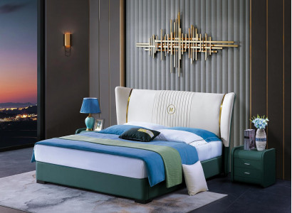 Holz Design Bett Luxus Doppel Ehe Hotel Modernes Gestell Schlaf Zimmer