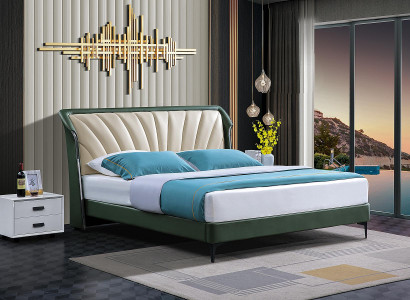 Bettgestell Stoff Möbel Luxus Moderne Betten Bett Textil Schlafzimmer Design Neu