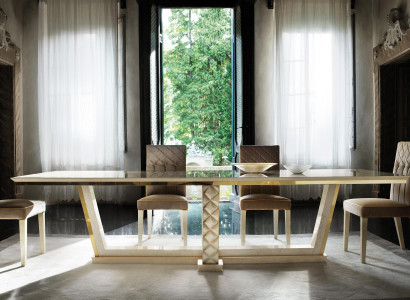 Esszimmer + 6 Stühle + Kommode Spiegel 2x Vitrine Esstisch 11tlg. Set Garnitur