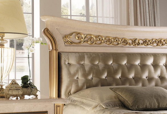 Schlafzimmer Set Bett Nachttisch Kommode Spiegel Hocker Neu 7tlg. Barock Rokoko