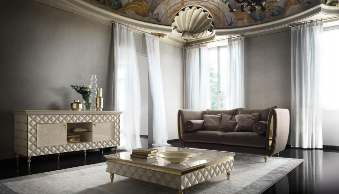 Sofagarnitur Sofa Couch 3 + 3 Wohnzimmer Designer Barock Möbel Classisch