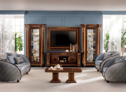 Italienische Wohnzimmer Polster Möbel Sofagarnitur 3+2+1 Komplett Set