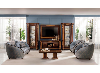 Sofagarnitur Sofa Couch 3 + 3 Wohnzimmer Designer Möbel Barock Classisch