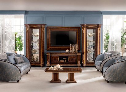 Sofagarnitur Sofa Couch 3 + 3 Wohnzimmer Designer Möbel Barock Classisch