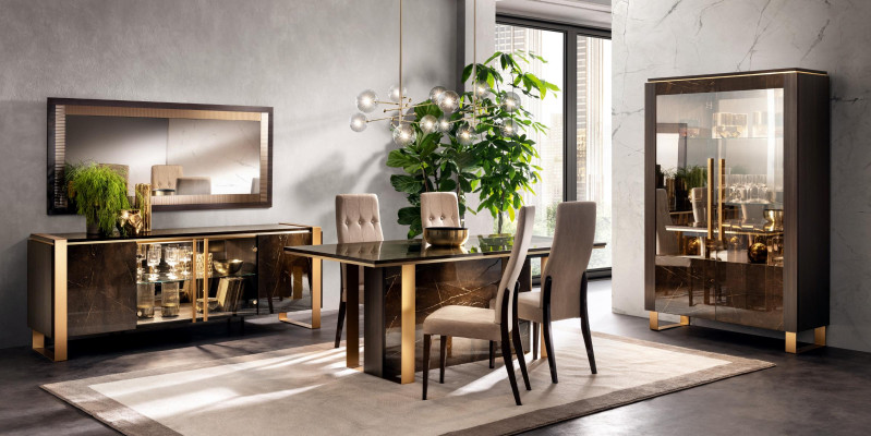 Esstisch Stühle Kommode 8tlg. Esszimmer Set Gruppe Garnitur Tisch arredoclassic
