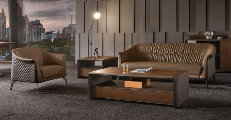 Sofagarnitur Set Design Sofas Polster Deko Couchen Leder Relax Moderne