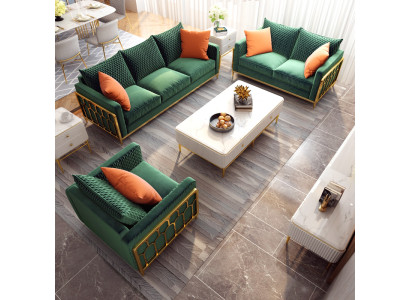 Sofa Leder Couch Polster Sitz 3+2+1 Sitzer Garnitur Design Couchen Sofas