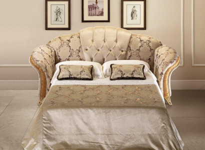 Sofa 3 Sitzer Couch mit Bettfunktion Textil Stoff Möbel Polster arredoclassic