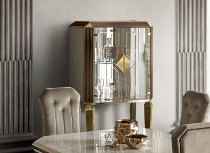 Schrank Bar Barschrank Vitrine Wohnzimmer Designer Regal Möbel arredoclassic