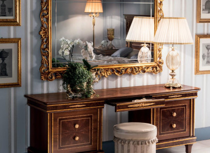 Schminktisch Tisch Schlafzimmer Spiegel Jugend Antik Stil Garnitur Holz