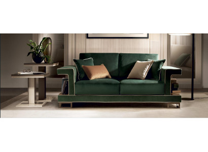 Luxus Sofa 2 Sitzer Möbel Design Polster Textil Sofas Couchen neues Doppelsofa