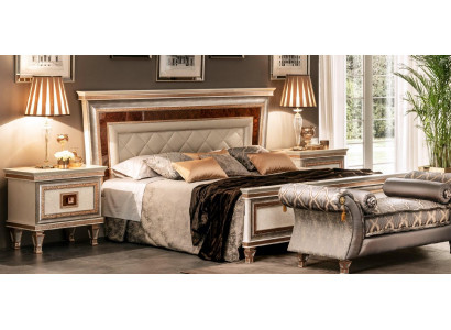 Designer Bett Betten Polsterbett 180x200 Ehebett Doppelbett arredoclassic Möbel