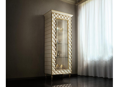 VITRINE Schrank Glasschrank Designer Möbel Rokoko Barock Deko Jugendstil