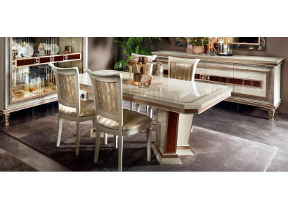 Barock Esstisch Tisch Gruppe Esszimmer Wohnzimmer Garnitur Holz Design Tische