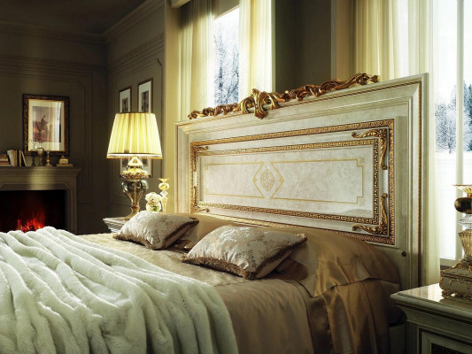 Bett Klassischen Stil Betten Doppel Luxus Holz Möbel Schlafzimmer arredoclassic