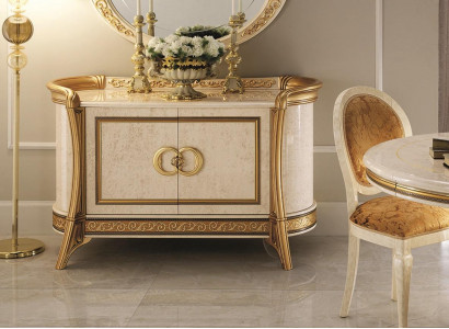 Design Möbel Stil Barock Kommode Schrank Beige Luxus Holz Italienische Möbel Neu