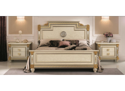 Italienische Möbel Bett Betten Holzbett Echtholz Doppelbett Neu arredoclassic