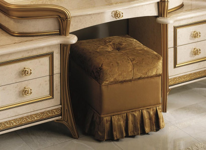 Sitz Polster Bank Polster Sitz Hocker Bank Textil Stoff Holz Stil arredoclassic