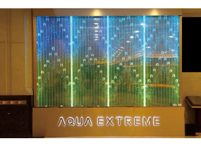 Wandpaneel Wasserblasen LED Wasserwand Designer Dekorative Wasser Wand