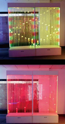 Moderne Dekorative Trennwand Wasser Wände LED Wasserwand Beleuchtete Wand