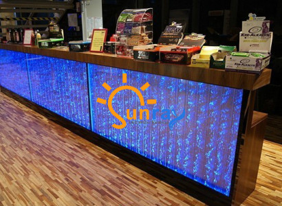 Tresen Regal Bar Wasser Wand Säule Beleuchtete Wasserwände Bar Theke