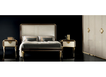 Bett Betten Hotel Luxus Designer Doppel Ehe Schlafzimmer Beige arredoclassic