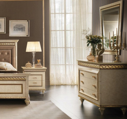 Italienische Möbel Design Kommode Schrank Braun Luxus Holz Möbel Stil Barock Neu