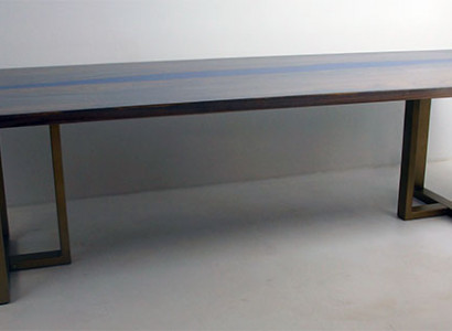 Tisch epoxid harz esstisch echtes holz massive möbel wasserfall epoxy giessharz