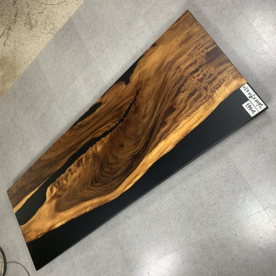Epoxid harz esstisch echtes holz massive möbel wasserfall epoxy tisch 260x91cm