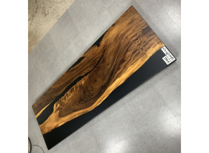Epoxid harz esstisch echtes holz massive möbel wasserfall epoxy tisch 260x91cm
