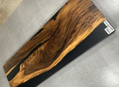 Epoxid harz esstisch echtes holz massive möbel wasserfall epoxy tisch 260x91cm