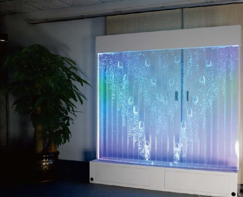 Ausgefallene Ideen Club Wohnzimmer Haus Wasserwand Water Wall Led