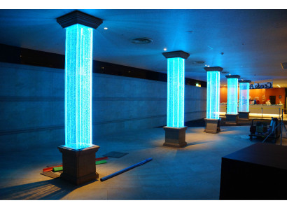 Designer 270cm Wassersäule xxl wasser säulen Bar Lokal Wasser Wand