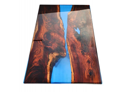Tische Esstisch Design Tisch Moderne Meer Fluss Möbel 200x90 Epoxid Harz Ozean