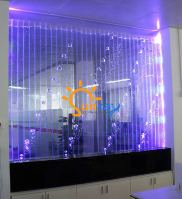 Wandpaneel mit Wasserblasen LED Wasserwand Designer Dekorative Wasser Wand
