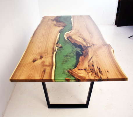 Esstisch Meer Wasser River Echtes Holz Flusstisch 200x90 Tische