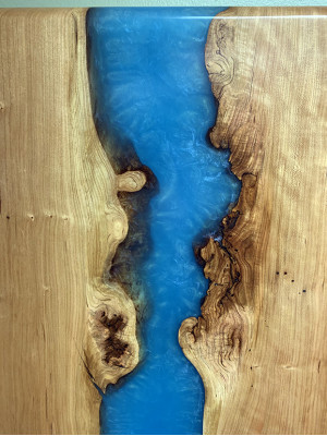 Esstisch River Table Massiv Tische 220x100 Flusstisch Meer Waterfall Epoxidharz