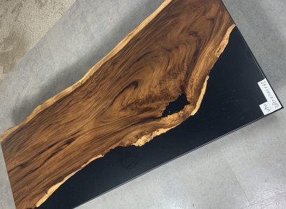 Epoxid Harz Esstisch Echtes Massiv Holz Möbel Wasserfall Epoxy Tisch