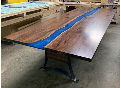 Epoxidharz Esstisch River Table 240x100 Flusstisch Neu Echtes Holz Tische