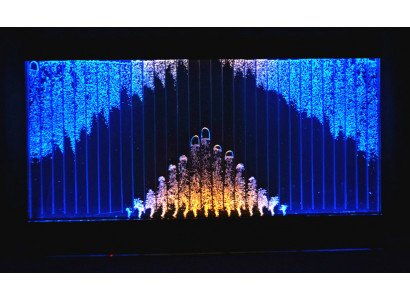 Moderne Trennwand Wasser Wände LED Wasserwand Dekorative Beleuchtete Wand