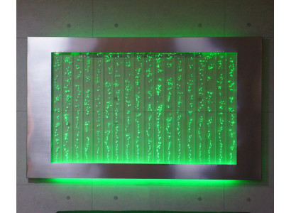 Wandpaneel mit Wasserblasen LED Wasserwand Designer Wasser Bild