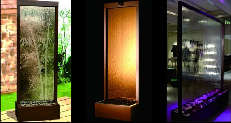 Wände Wasser Wandpaneel LED Wasserwand Wasser Blasen Wand