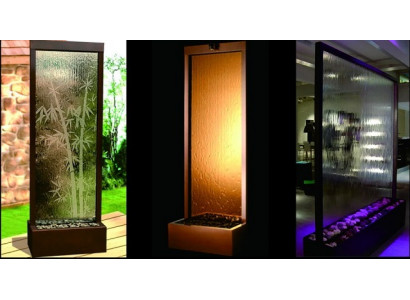 Wände Wasser Wandpaneel LED Wasserwand Wasser Blasen Wand