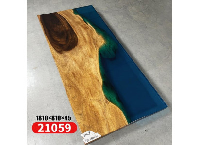 Esstisch Meer Wasser River Echtes Holz Flusstisch 181x81cm Tische