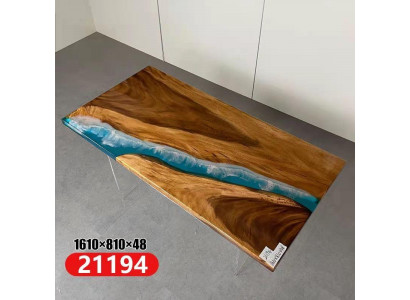 Esstisch River Table Echtes Holz Massiv Epoxidharz Tische 161x81 Neu