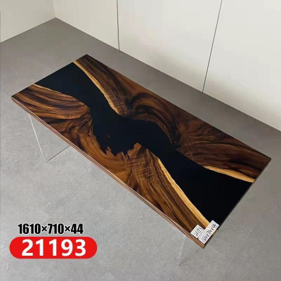 Epoxid Harz Esstisch Echtes Holz Massive Möbel Wasserfall Epoxy Tisch