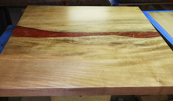 Epoxidharz Epoxy Fluss Maßanfertigung Tisch Echtes Holz Preis 1qm Tische Resin