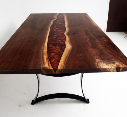 Maßanfertigung Tisch Epoxidharz Epoxy Resin Fluss Holz Echtes Preis 1qm Tische