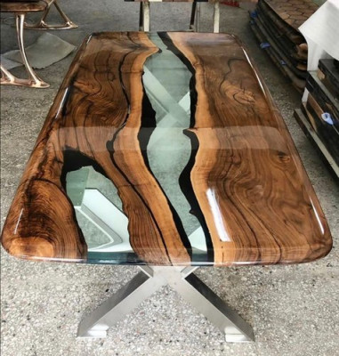 Couchtisch epoxidharz tisch Holz Handarbeit Tische Massive Möbel Harz